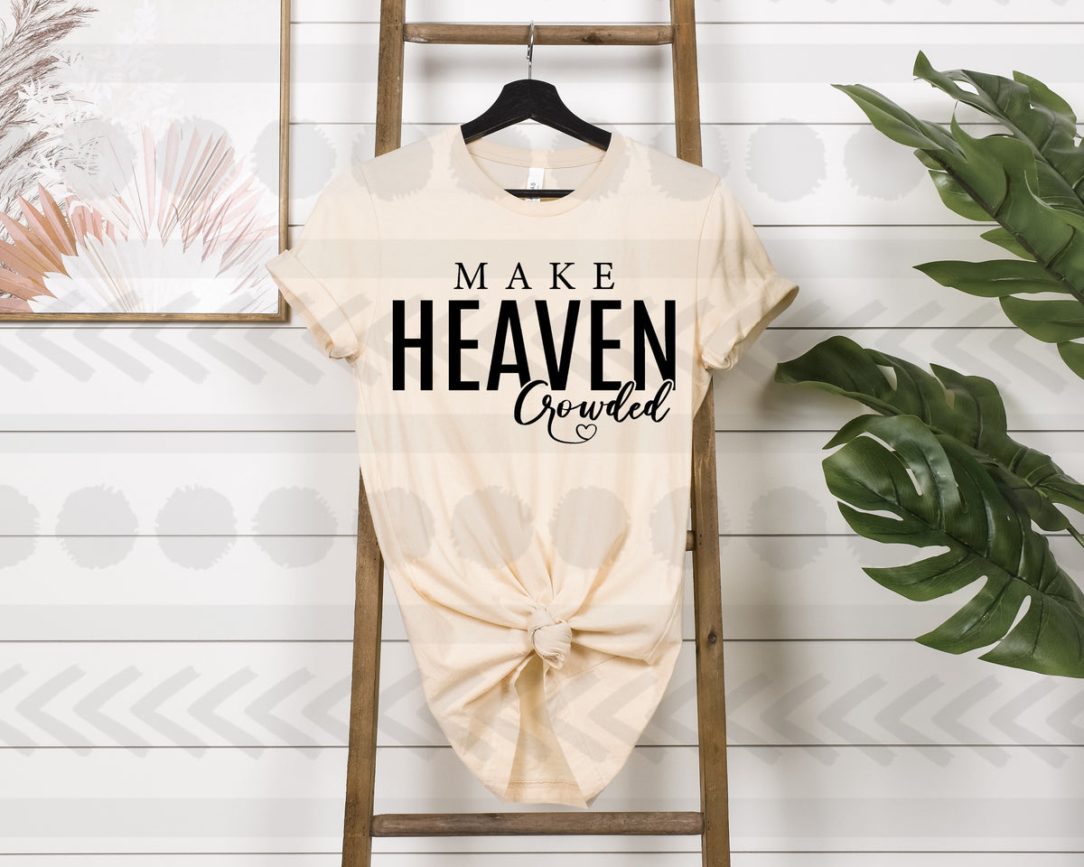 Make heaven crowded BLACK 18671 DTF transfer