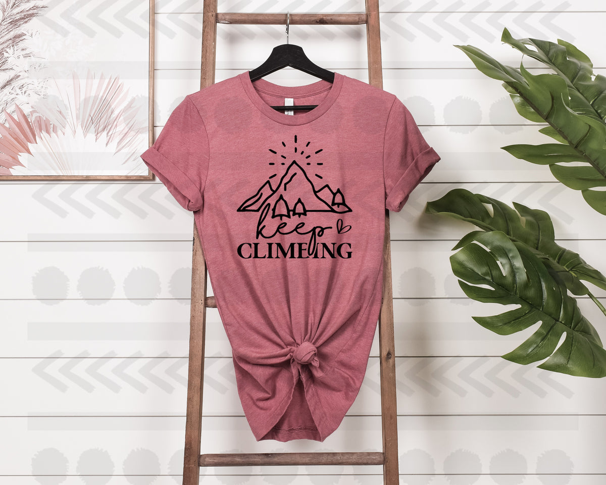 Keep climbing mountain 18672 DTF transfer