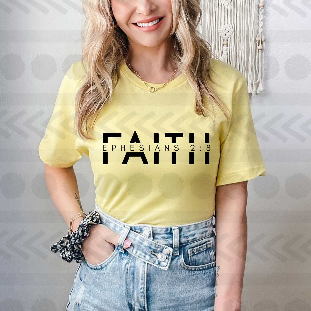 Faith (ephesians 2:8) BLACK 18691 DTF transfer