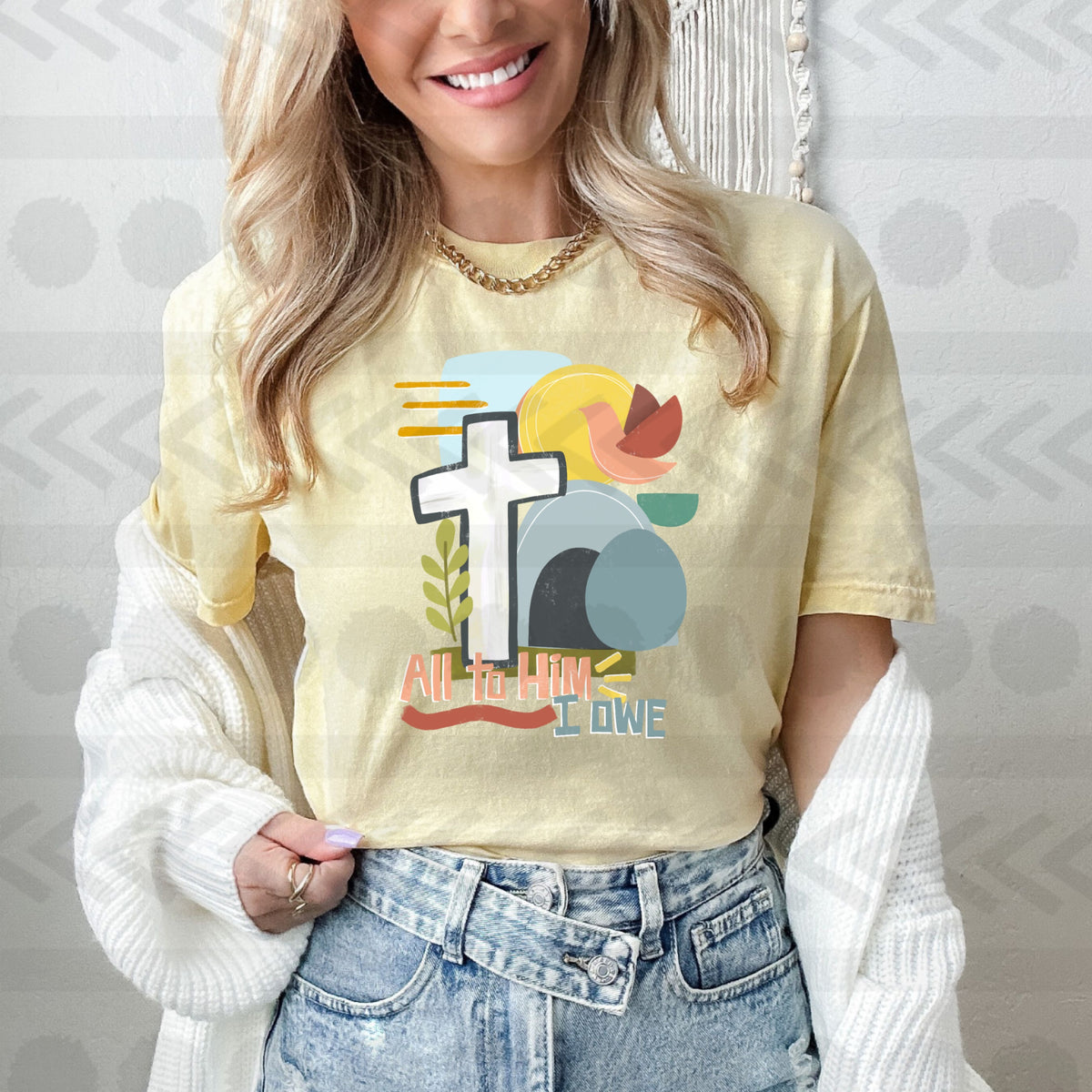 All to him I owe 18701 DTF transfer