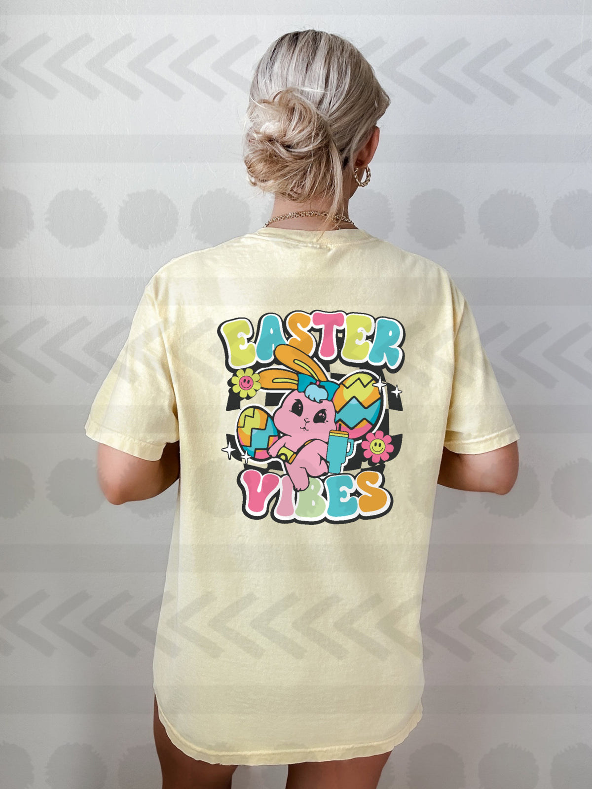 Easter vibes bright colors 18700 DTF transfer