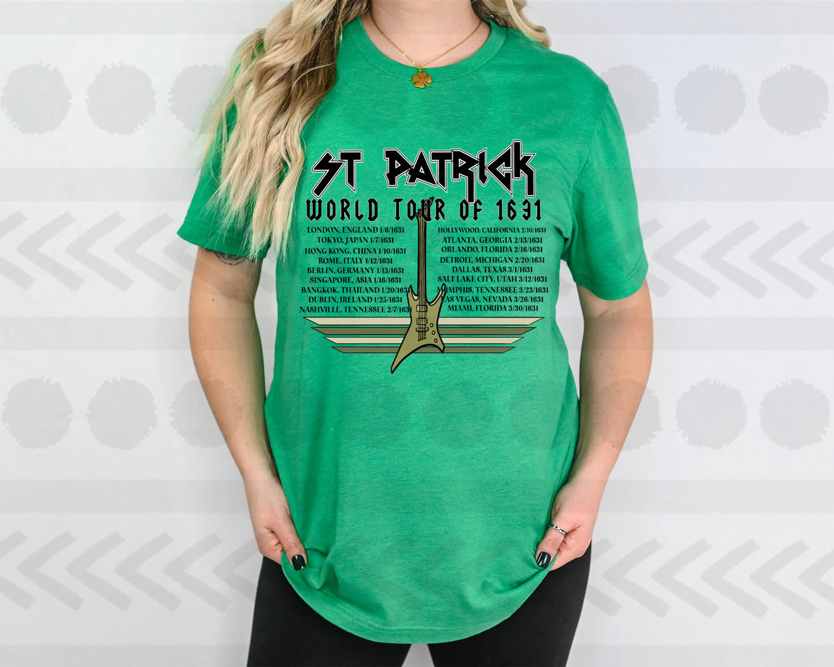 St patrick world tour 18759 DTF transfer