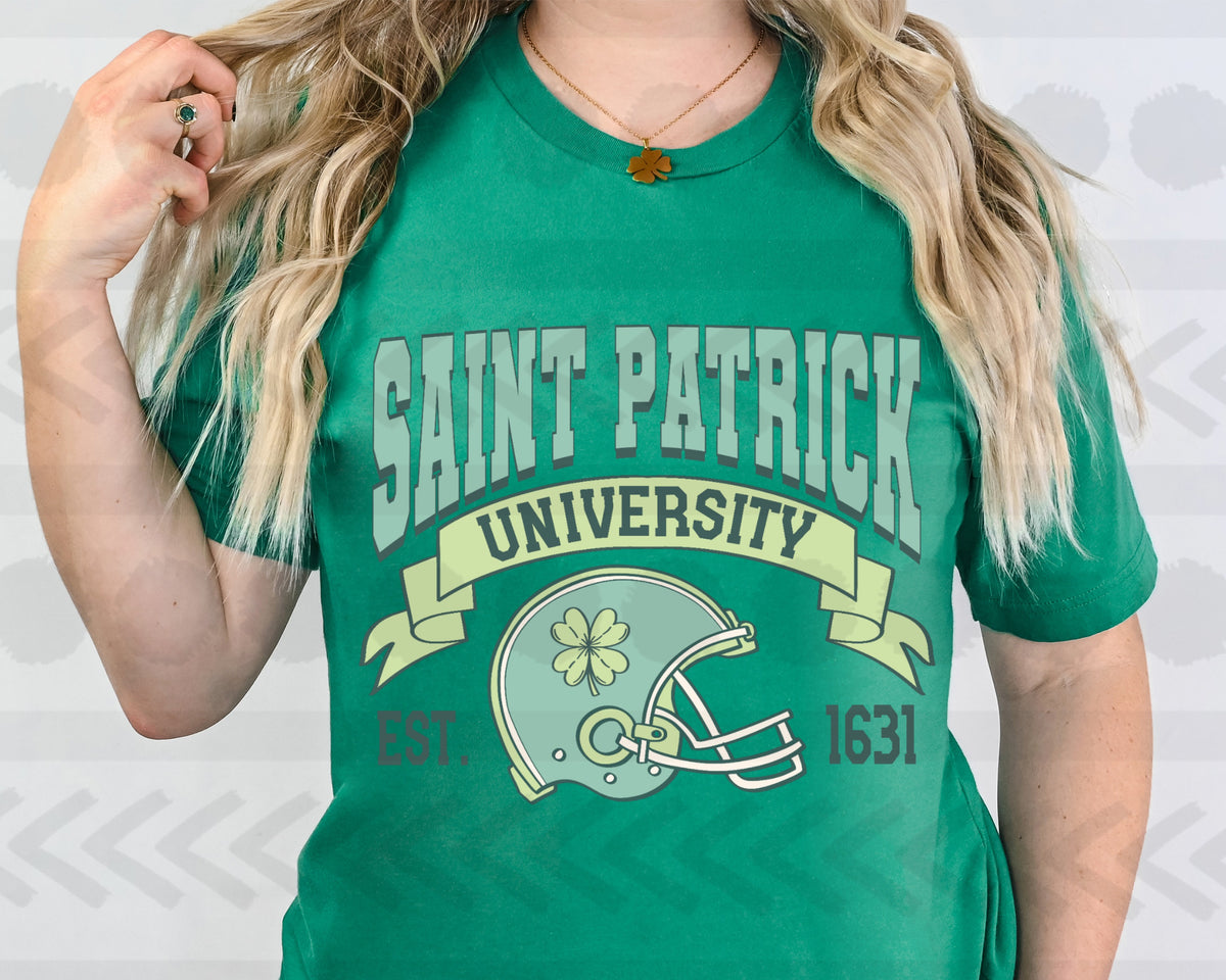 Saint patrick university solid 18763 DTF transfer