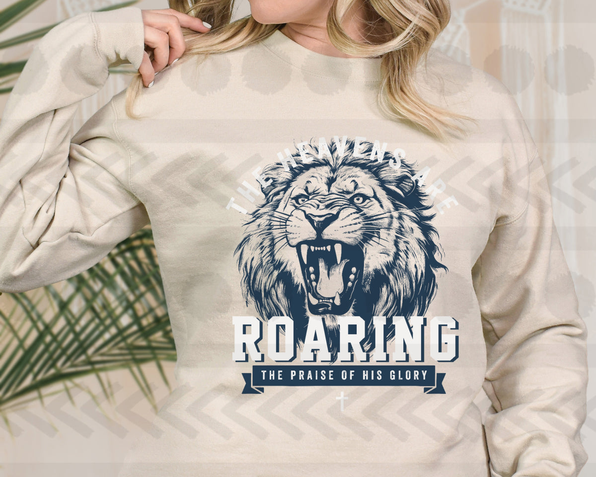 The heavens are roaring WHITE 18812 DTF transfer