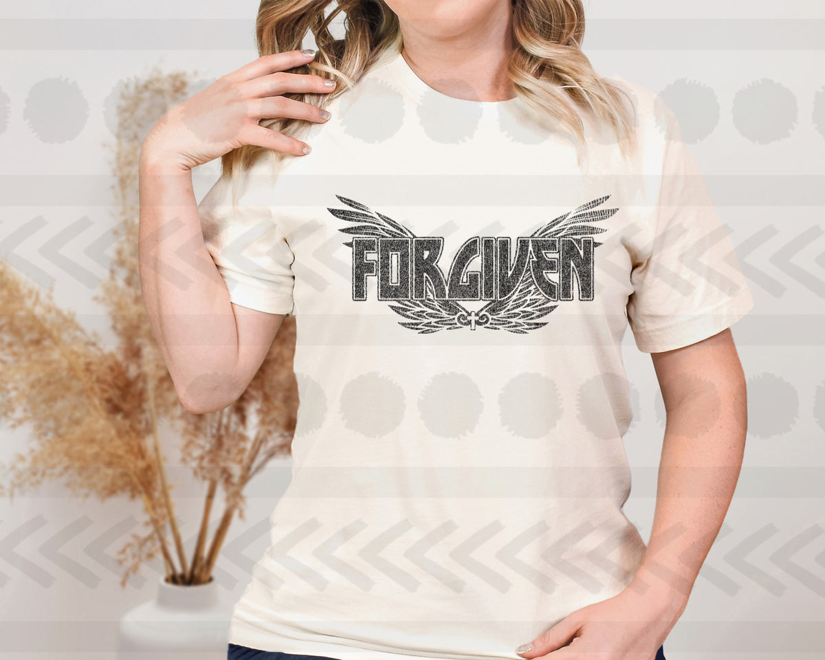 Forgiven BLACK 18821 DTF transfer