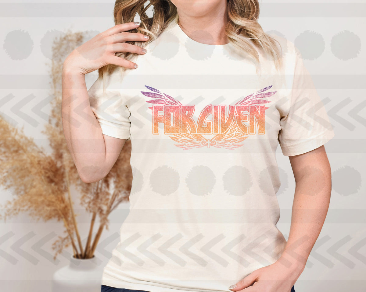 Forgiven colorful 18822 DTF transfer