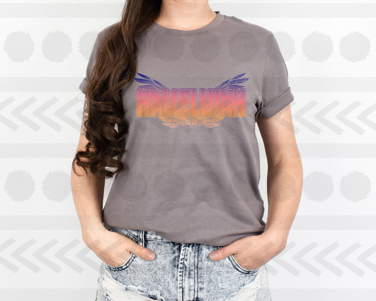 Hallelujah colorful 18823 DTF transfer