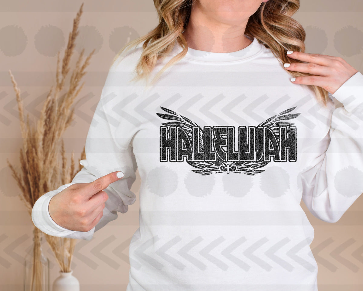 Hallelujah BLACK 18824 DTF transfer