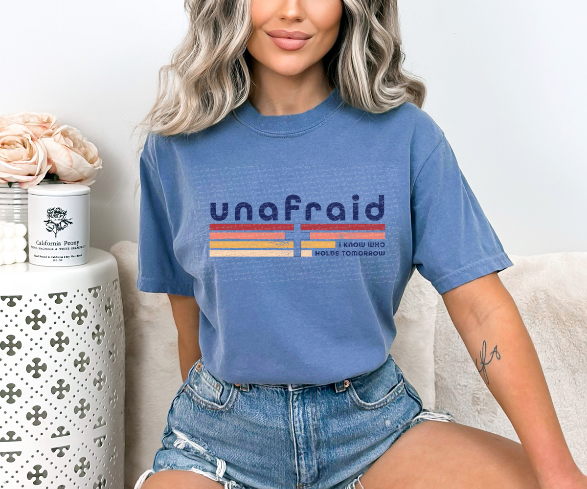 Unafraid i know who holds tomorrow 18894 DTF transfer