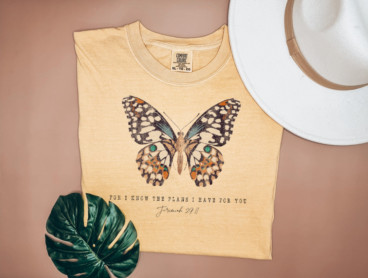 For i know the plans i have for you butterfly 18841 DTF transfer