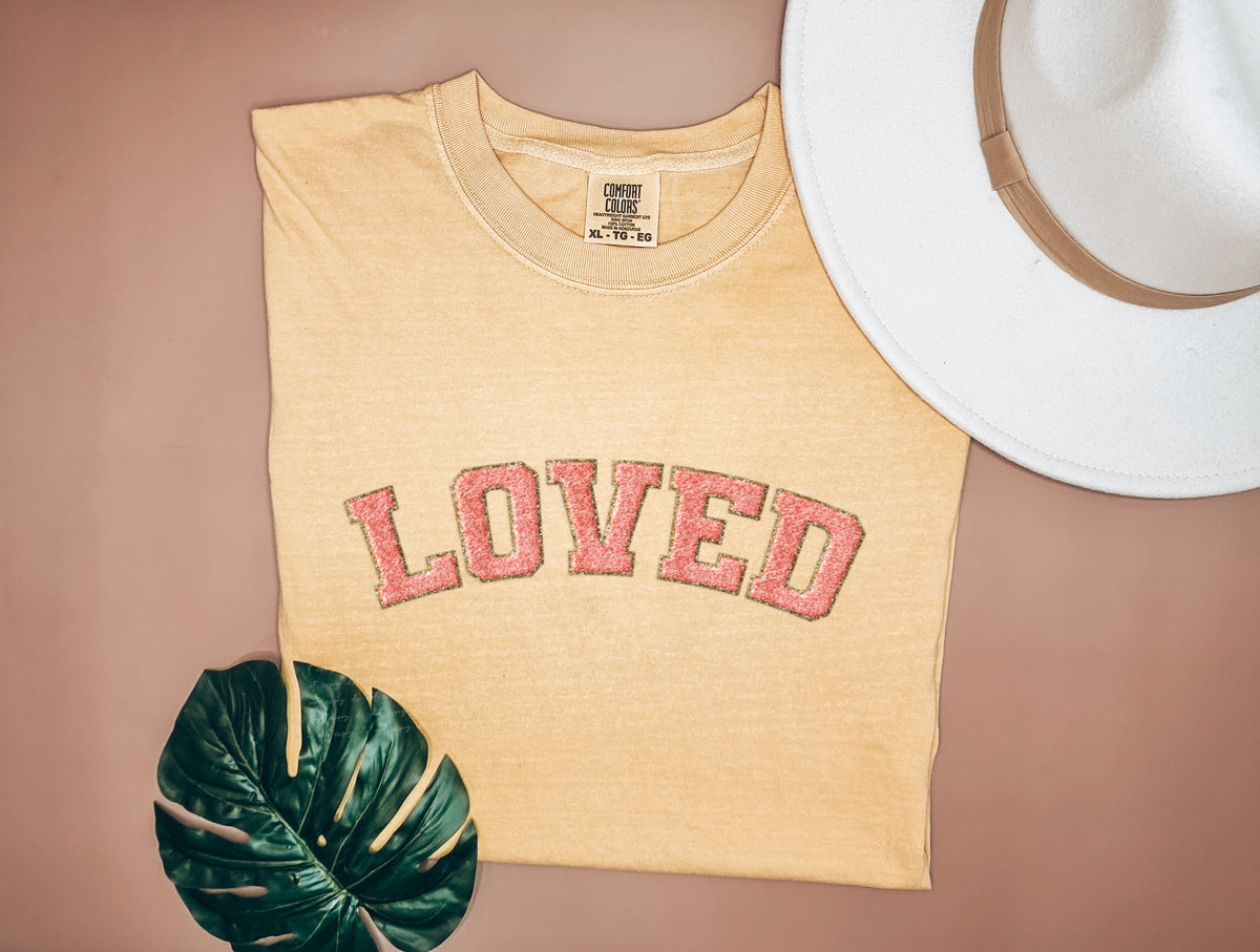 Loved faux 18842 DTF transfer