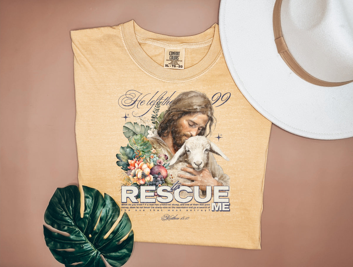 He left the 99 to rescue me 18843 DTF transfer