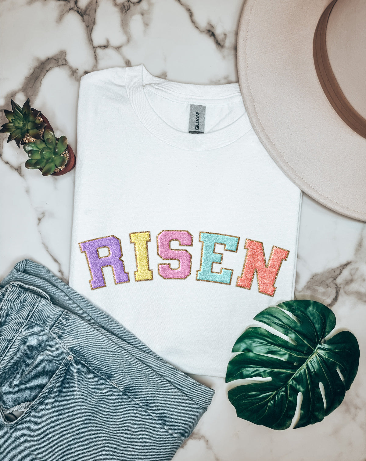 Risen colorful faux 18847 DTF transfer