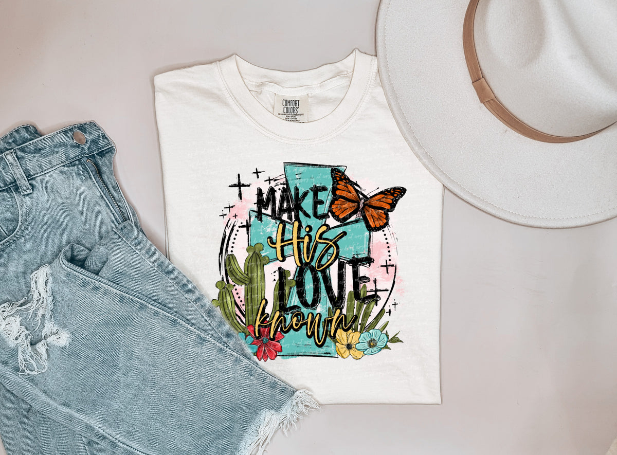 Make his love known cross 18883 DTF transfer