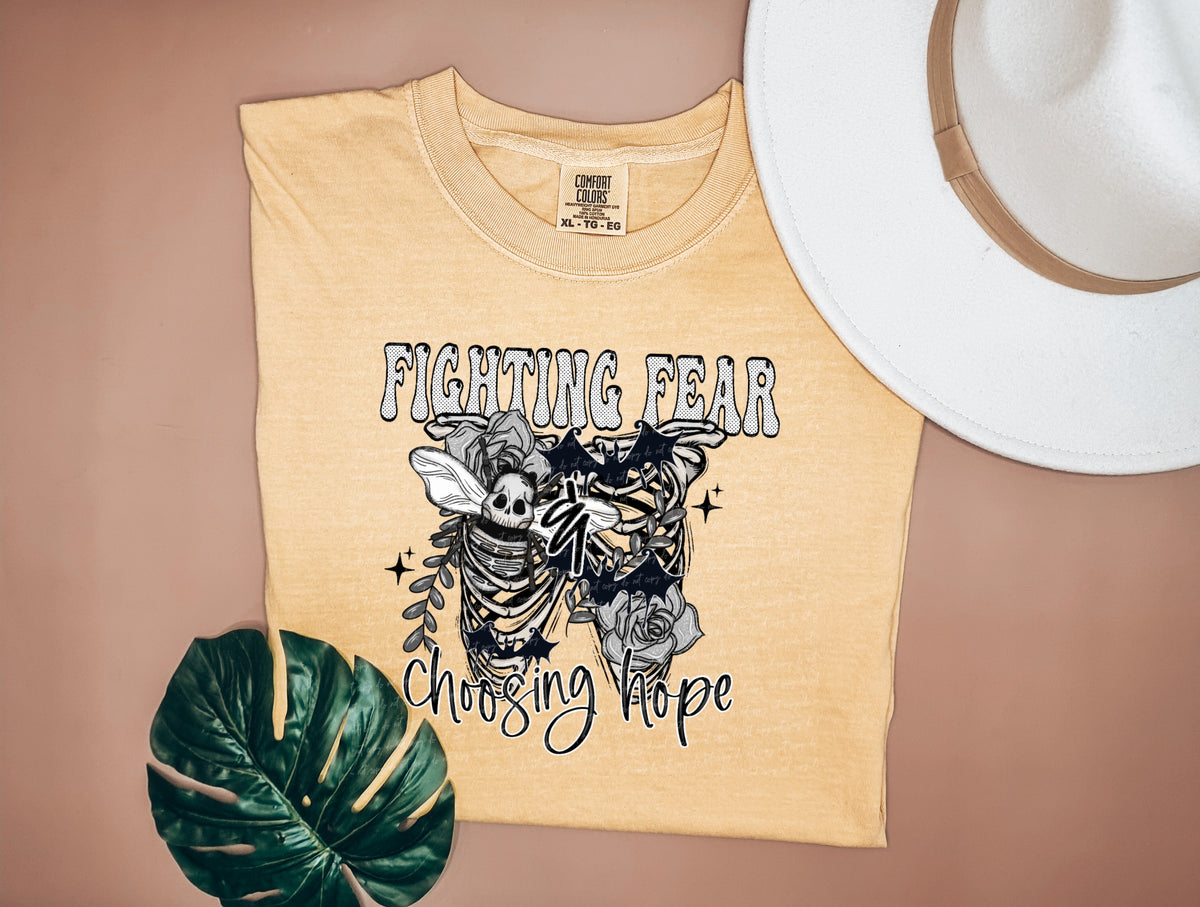 Fighting fear choosing hope 18897 DTF transfer