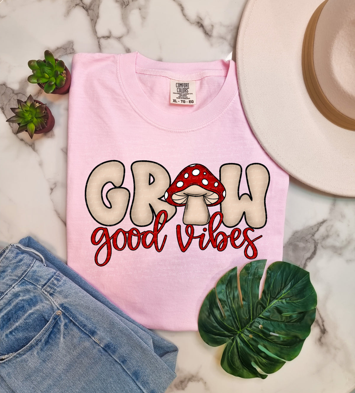 Grow good vibes 18898 DTF transfer