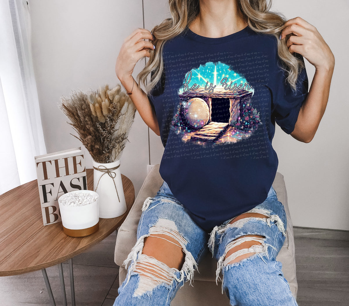 He is risen tomb 18871 DTF transfer