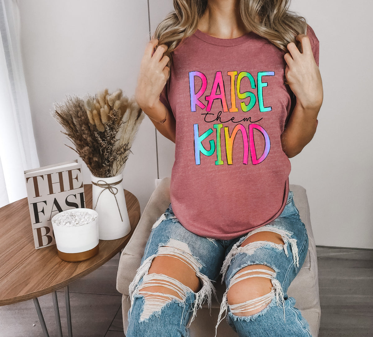 Raise them kind tie dye 18931 DTF transfer
