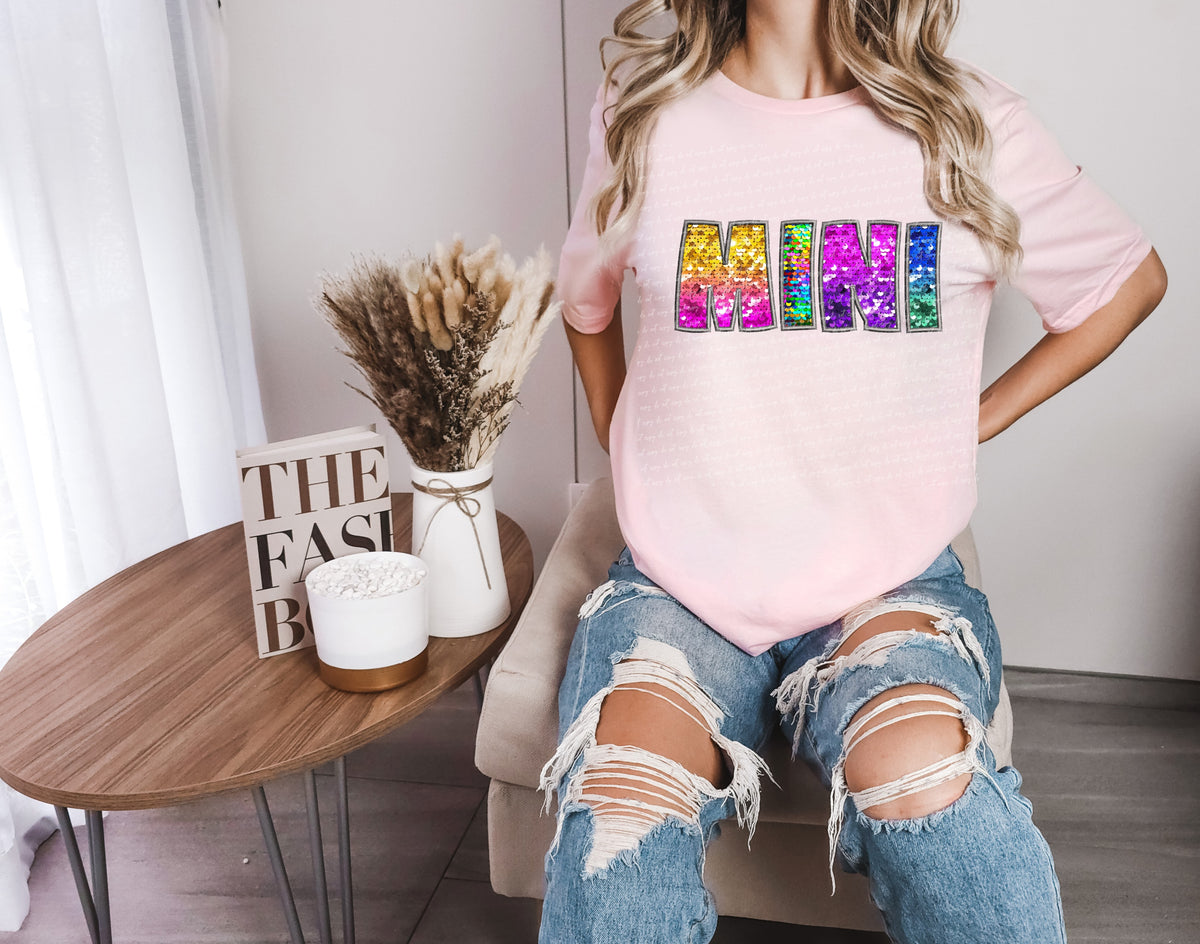 Mini tie dye sequin 18913 DTF transfer