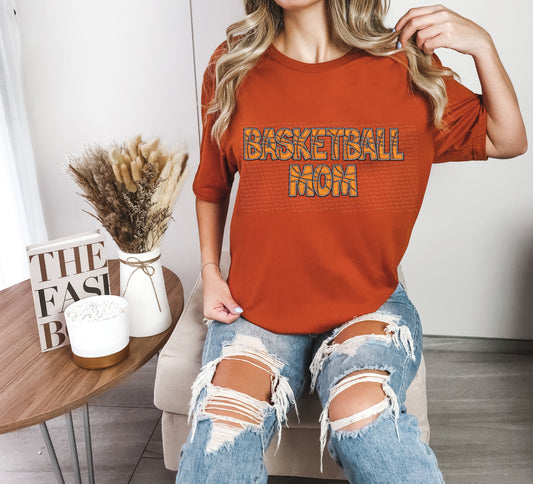 Basketball mom basketball filled 18927 DTF transfer