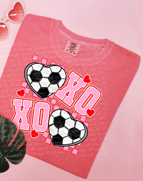 Xo soccer PINK 18963 DTF transfer