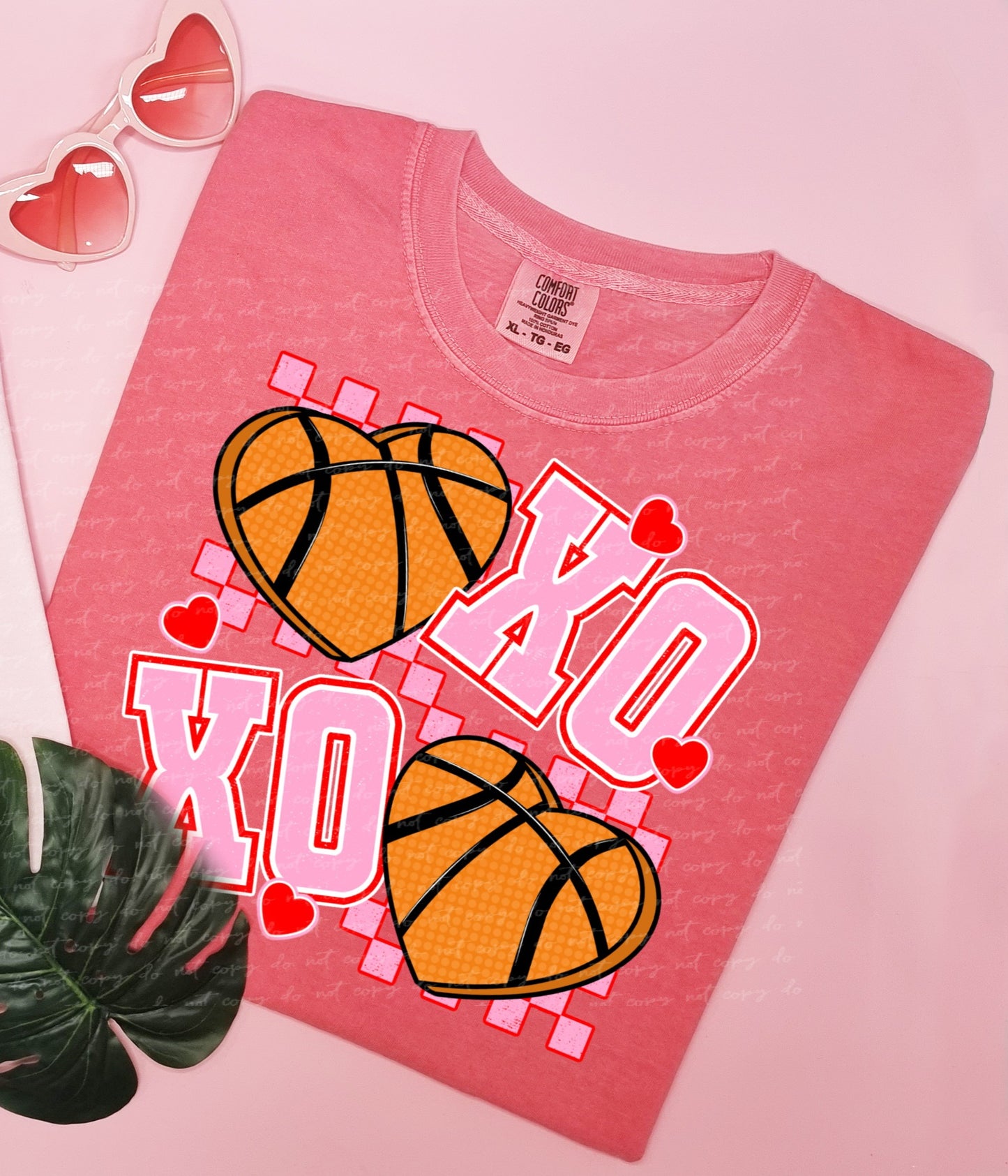 Xo basketball PINK 18962 DTF transfer