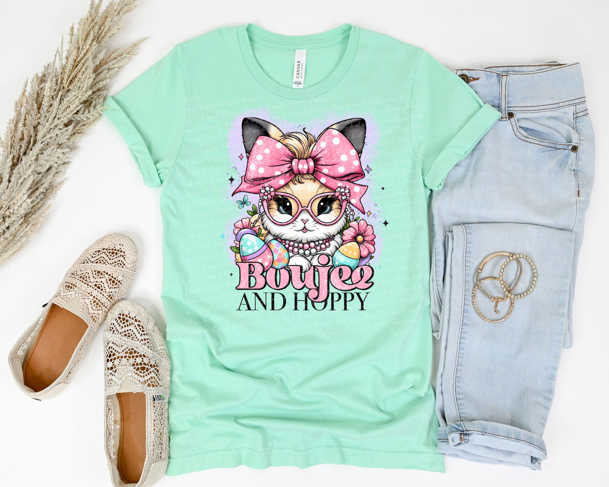 Boujee and happy bunny 18999 DTF transfer