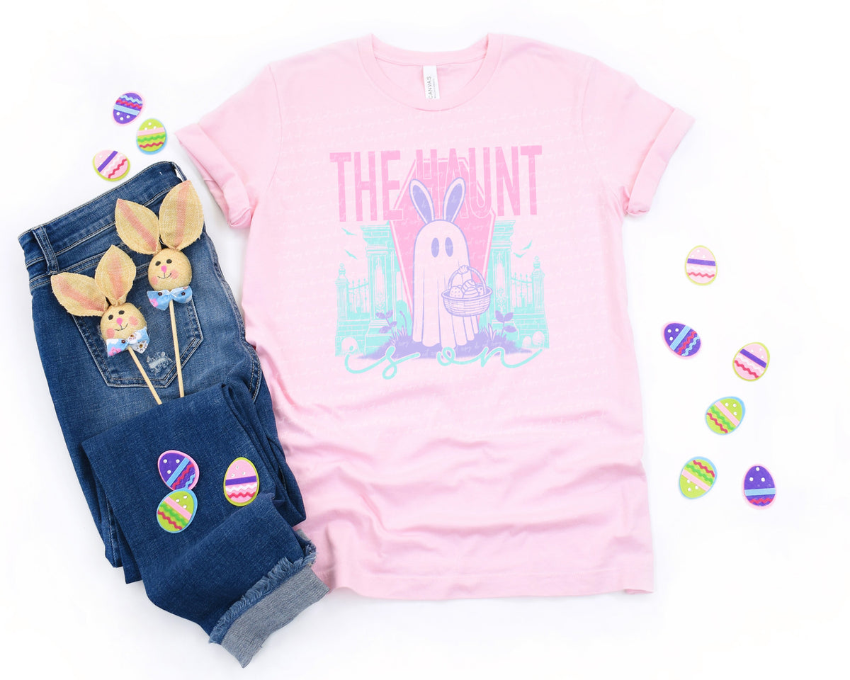 The hunt bunny ghost 22022 DTF transfer