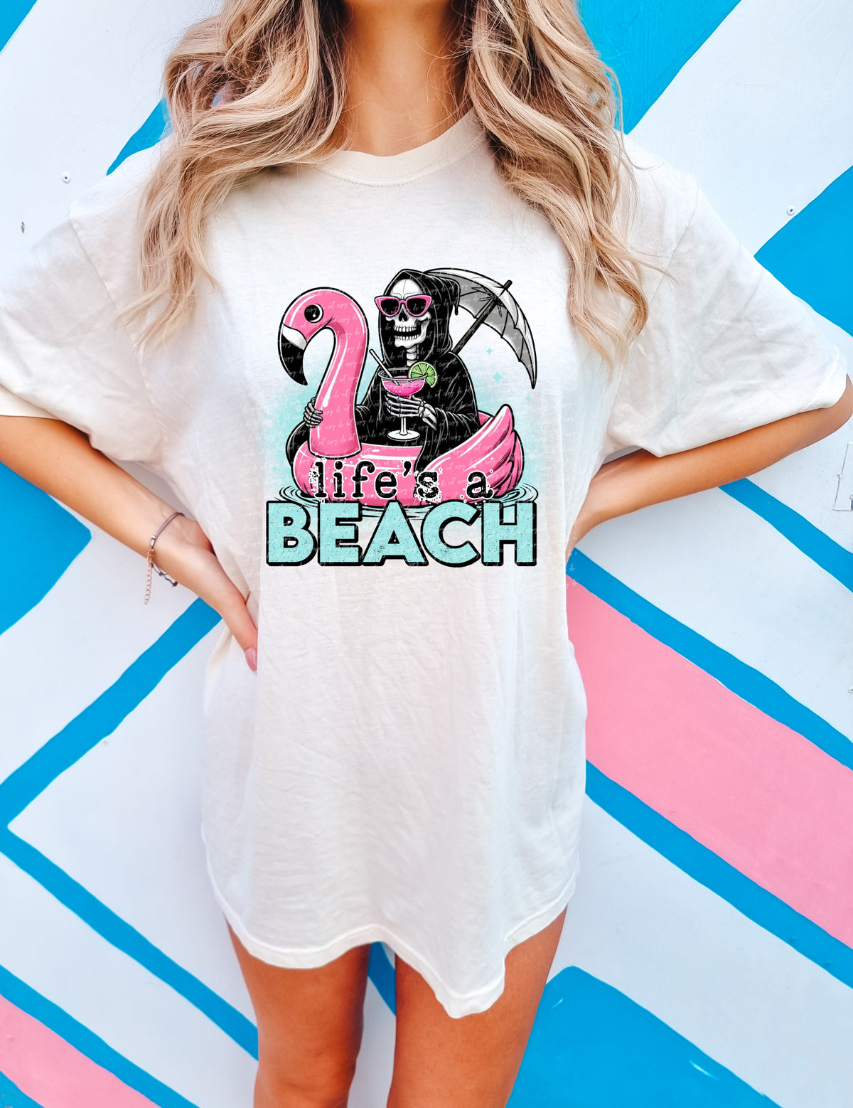 Lifes a beach reaper 22057 DTF transfer