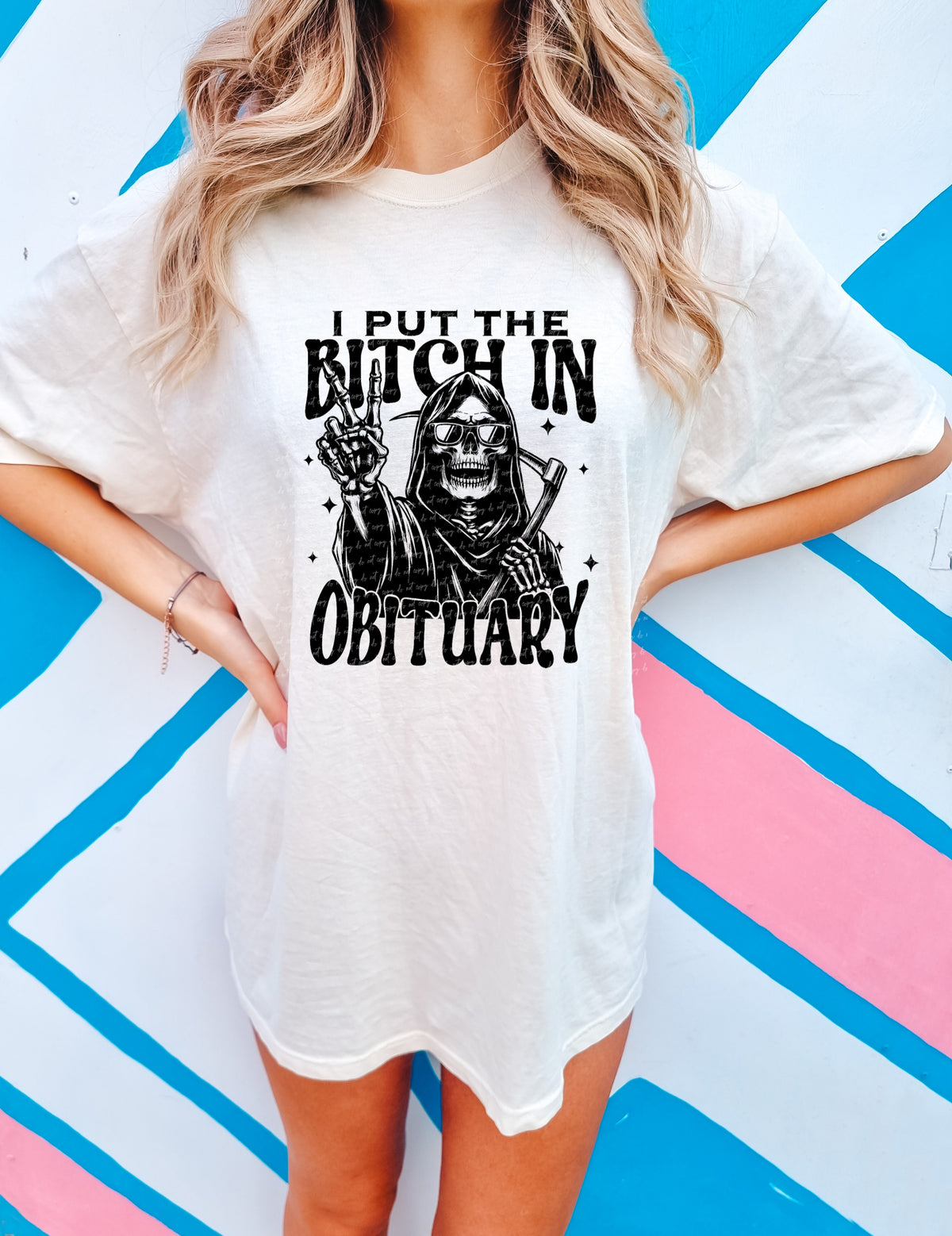 I put the B in obituary 22056 DTF transfer