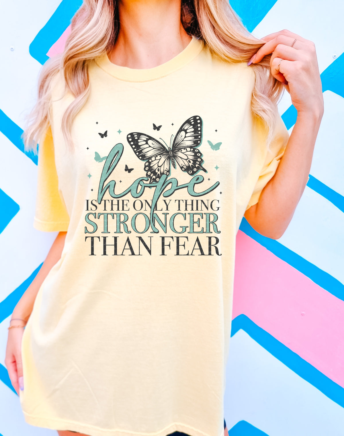 Hope is the only thing stronger than fear 22053 DTF transfer