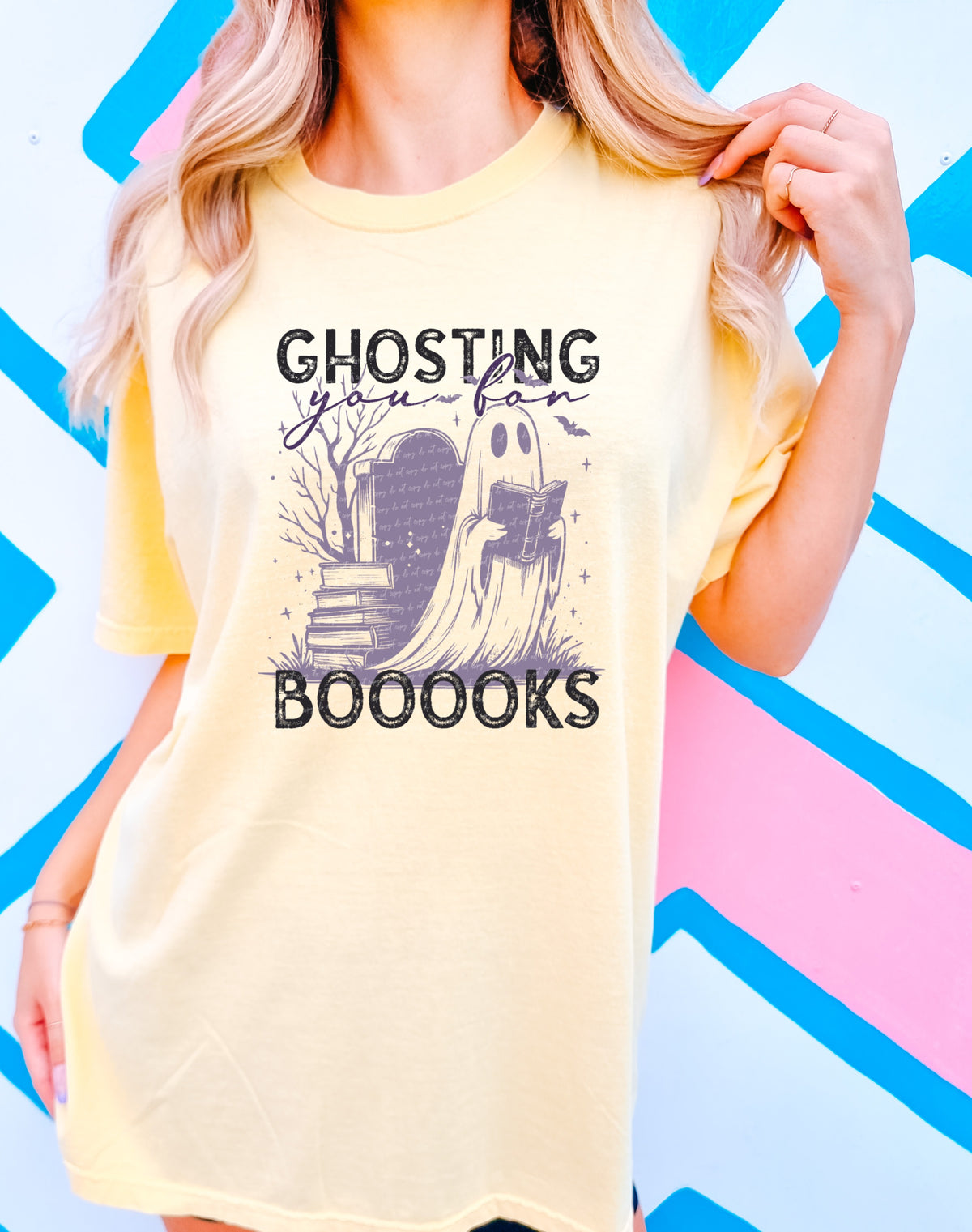 Ghosting you for booooks 22051 DTF transfer