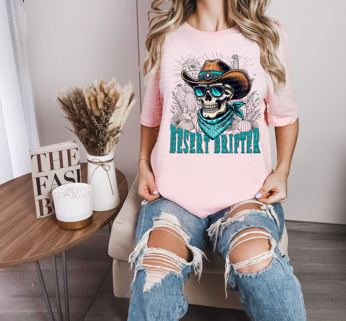 Desert drifter skeleton 22048 DTF transfer