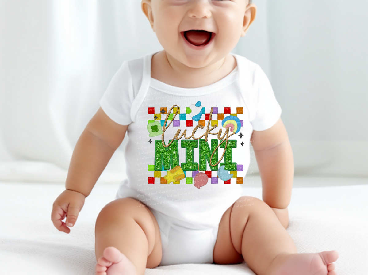 Lucky mini GLITTER charms 22038 DTF transfer