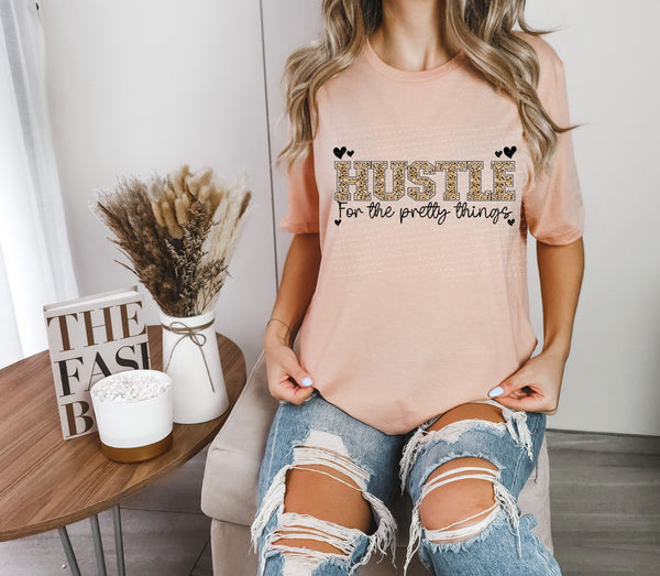 Hustle for the pretty things leopard 22079 DTF transfer