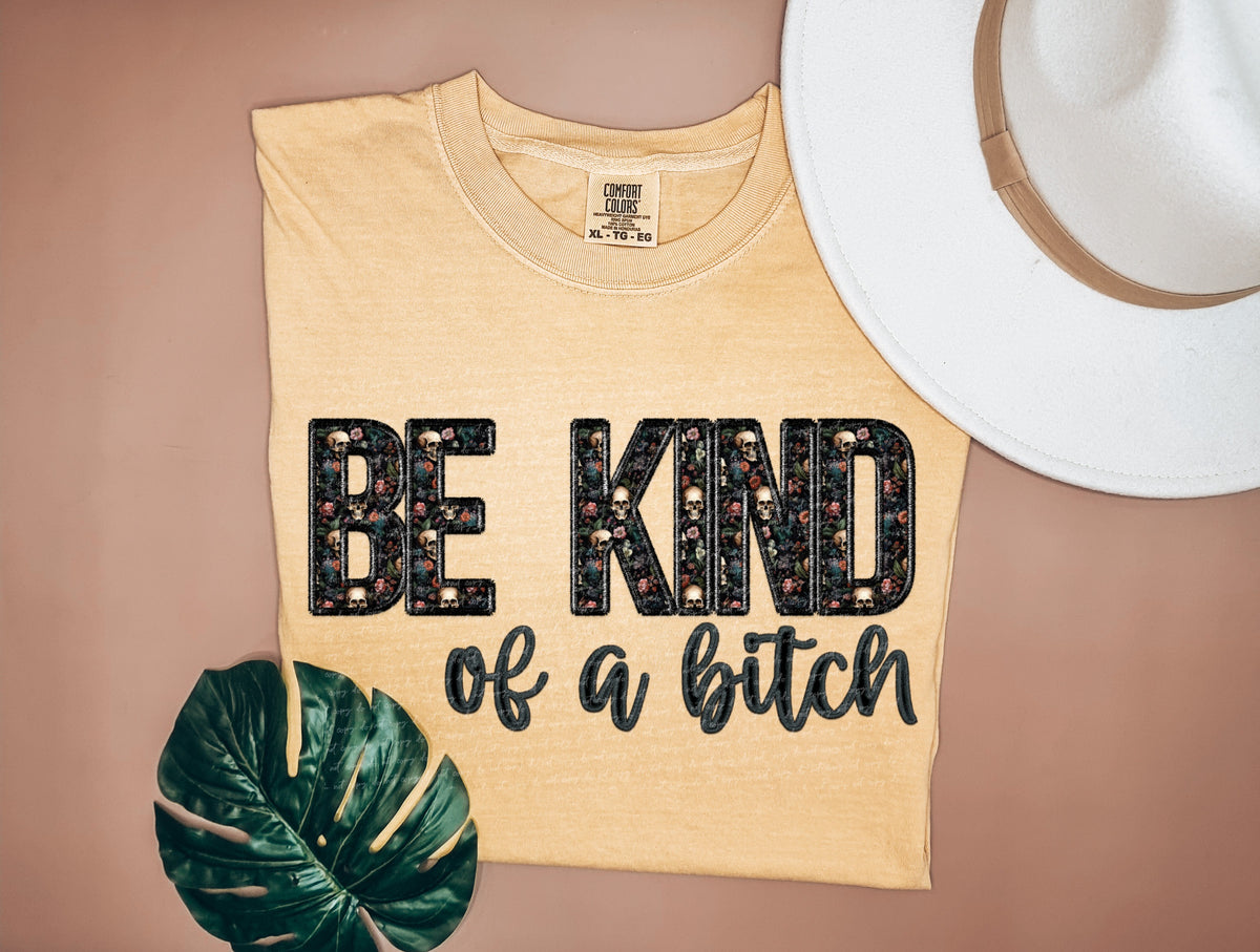 Be kind of a B skull filled 22082 DTF transfer