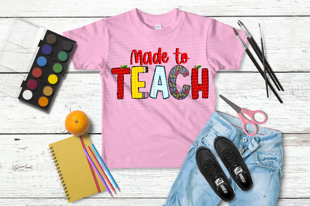 Made to teach RED 22110 DTF transfer