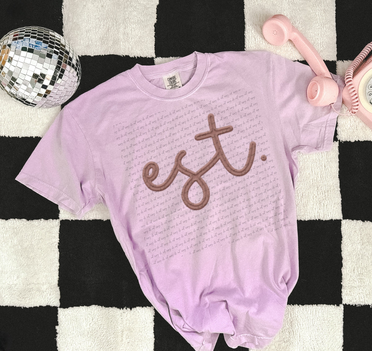 Est embroidered  22236 DTF transfer