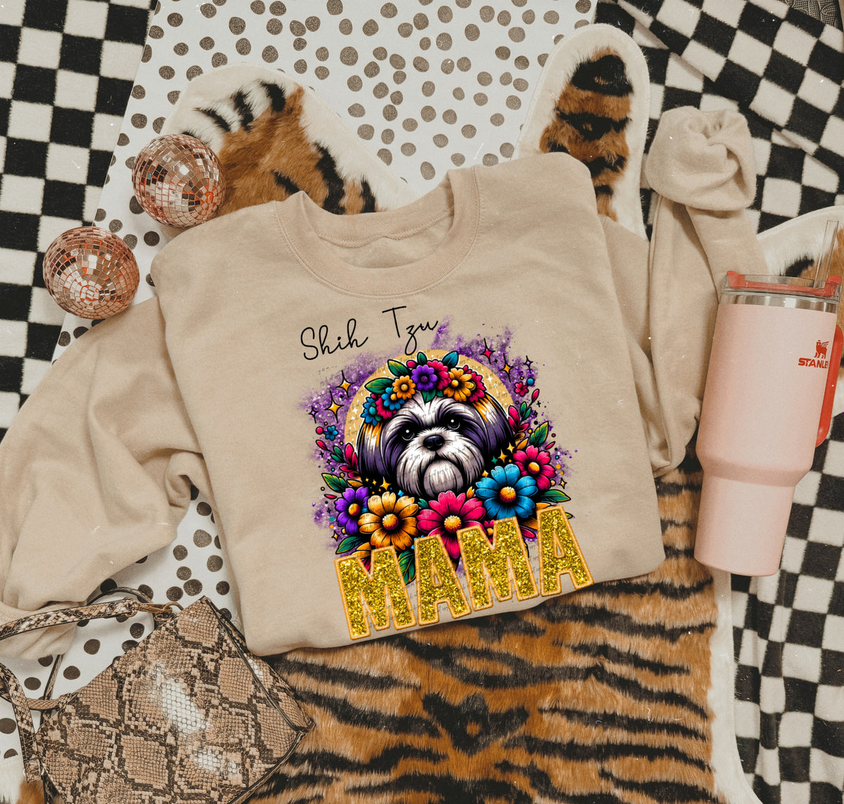 Shih Tzu mama  22145 DTF transfer