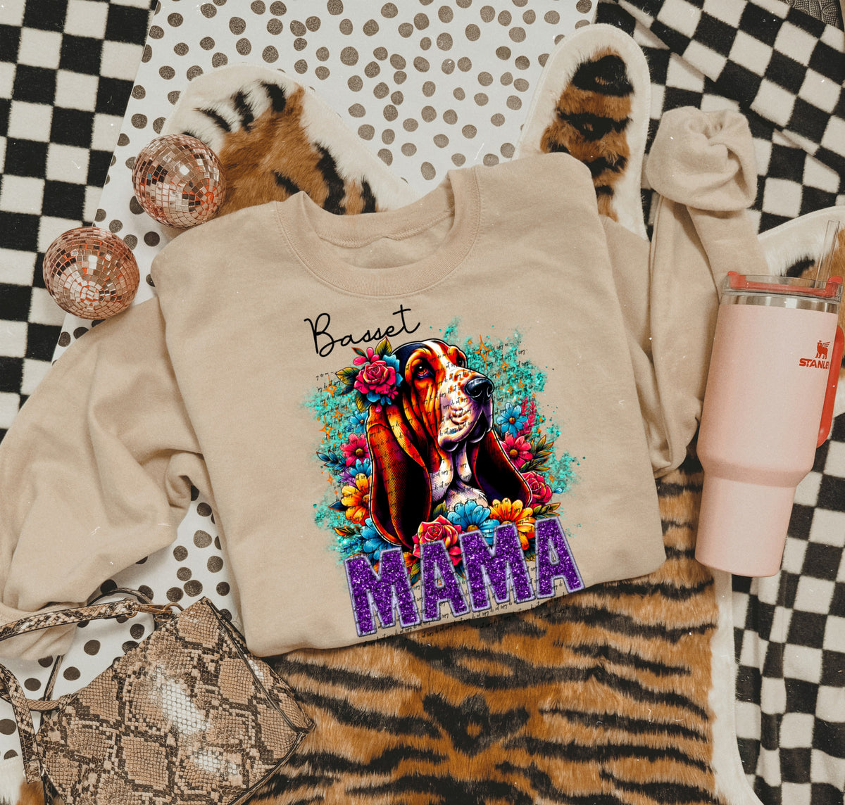 Basset mama 22136 DTF transfer