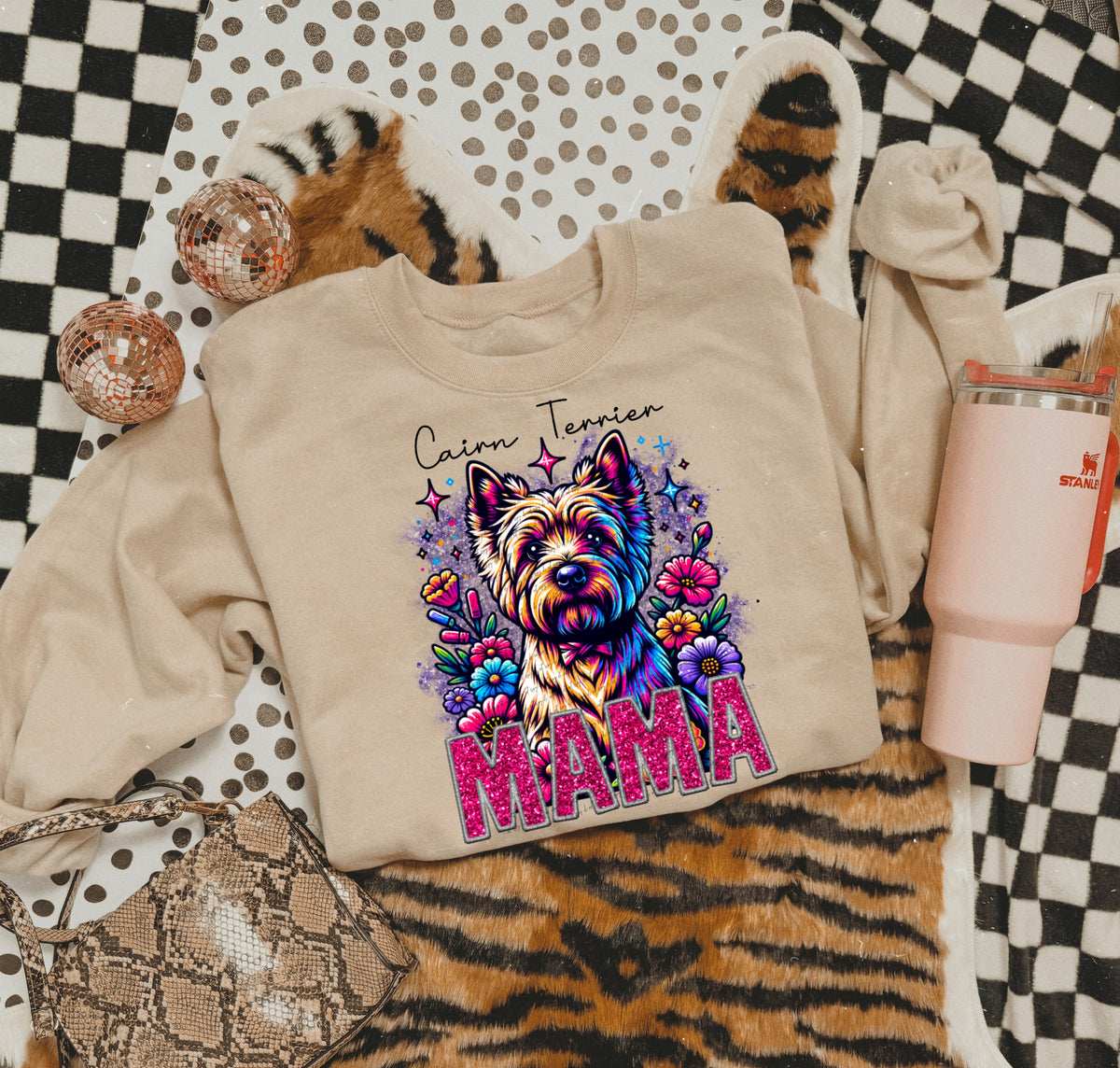 Cairn terrier mama 22130 DTF transfer