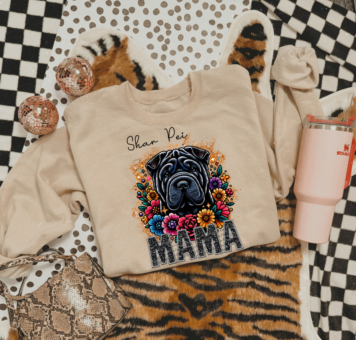 Shan pei mama BLACK 22129 DTF transfer