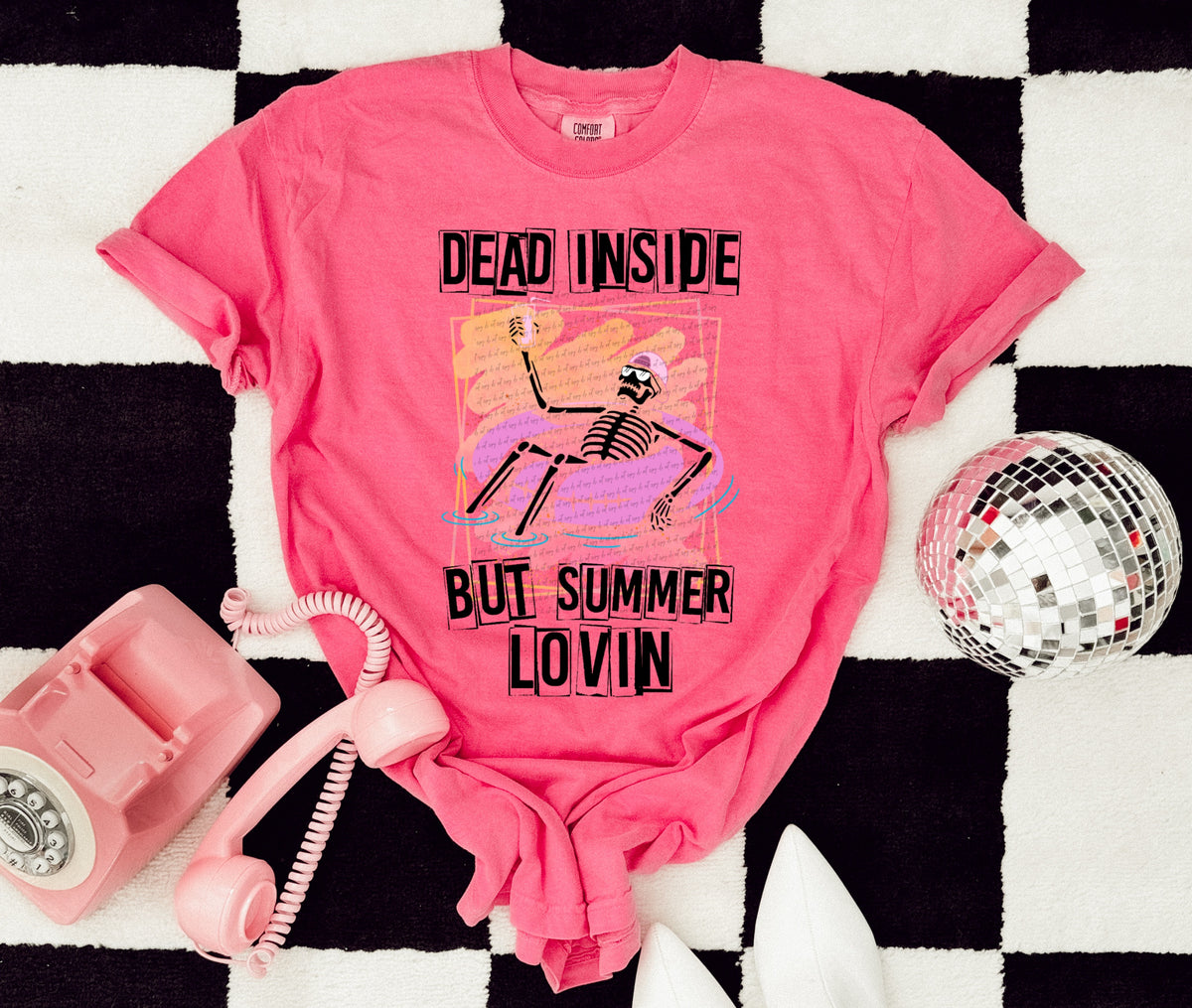 Dead inside but summer lovin 22227 DTF transfer