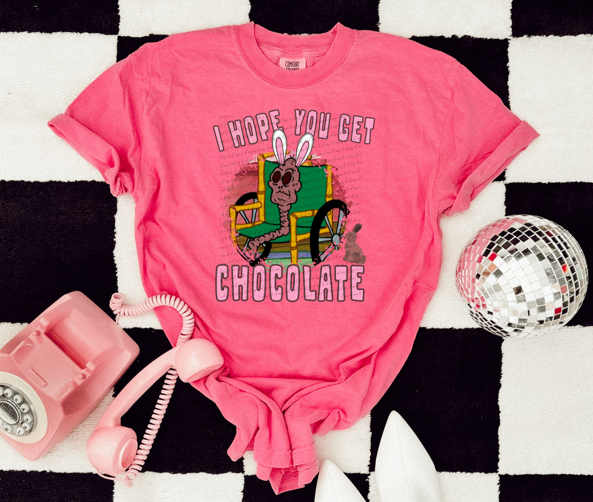 I hope you get chocolate 22225 DTF transfer