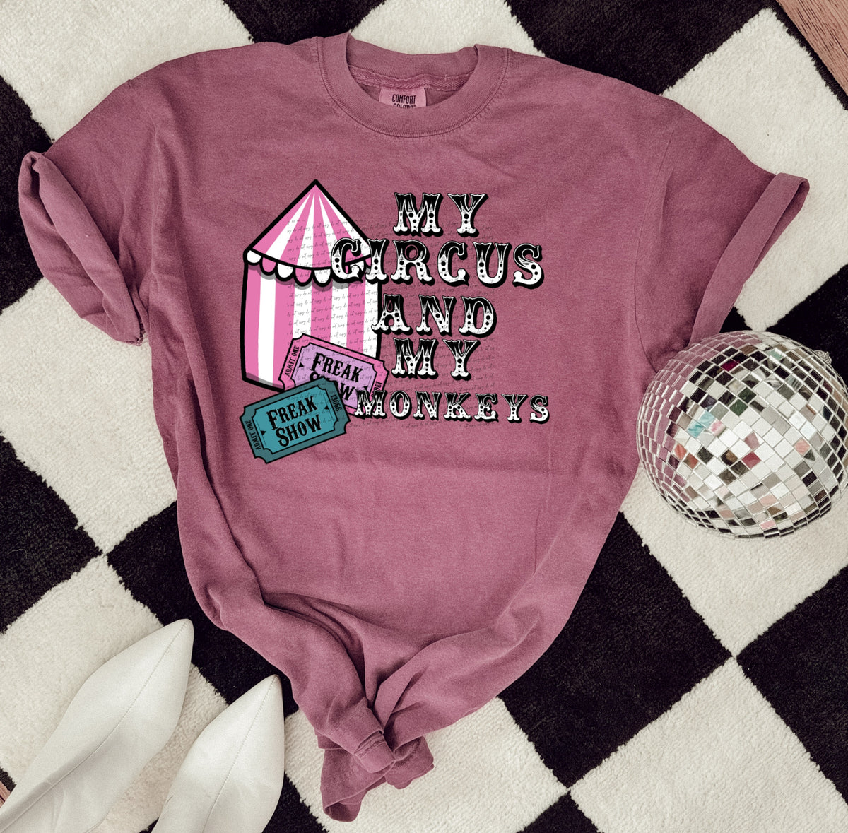 My circus and my monkeys 22213 DTF transfer