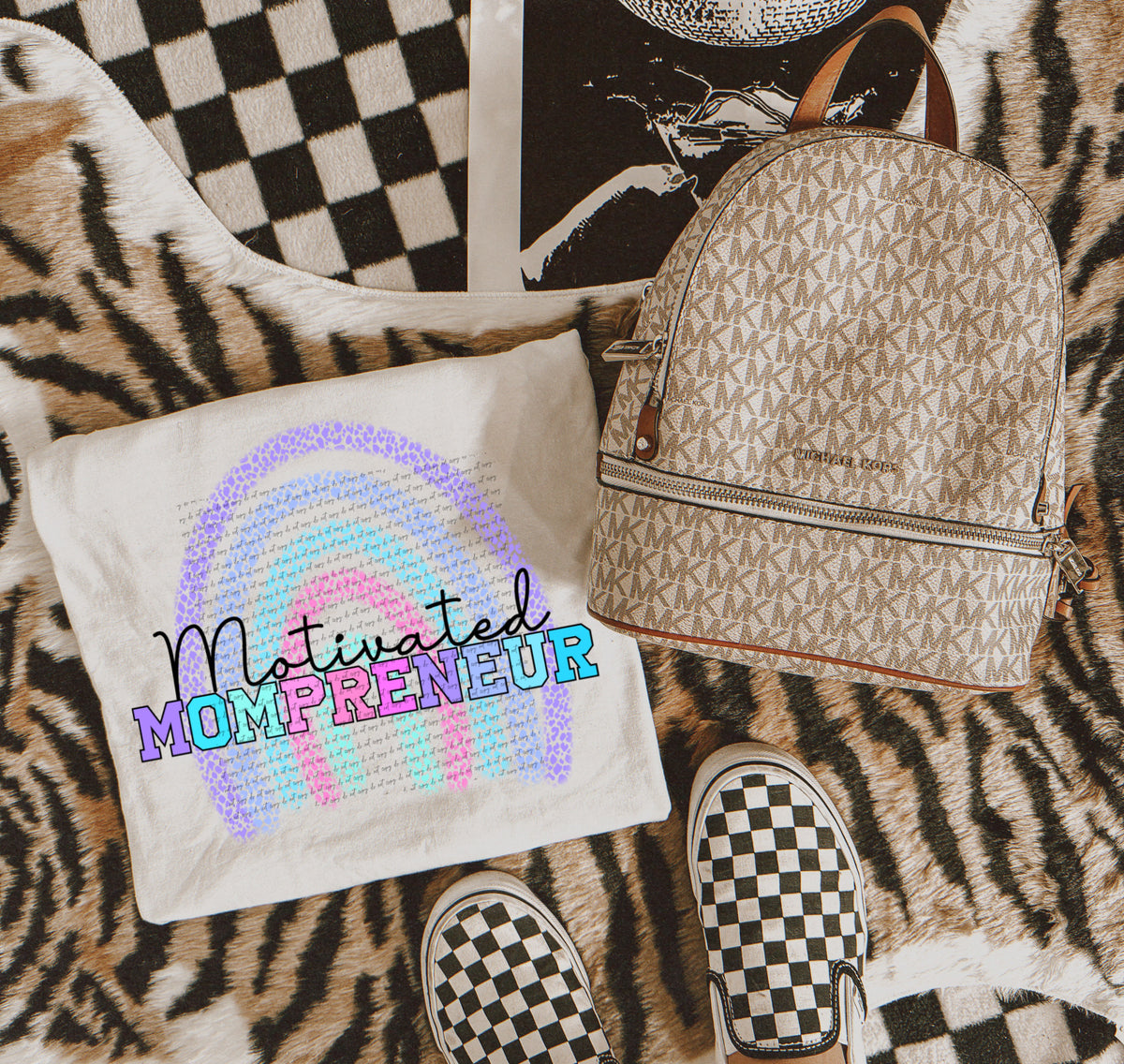 Motivated mompreneur rainbow 22263 DTF transfer