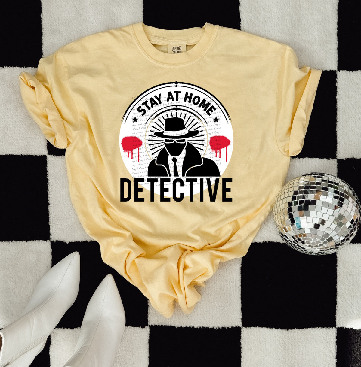 Stay at home detective 22303 DTF transfer