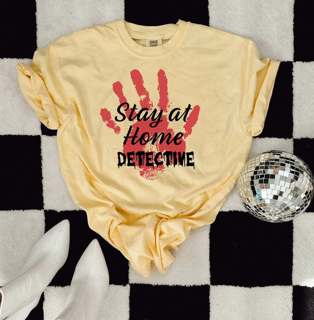 Stay at home detective  22307 DTF transfer