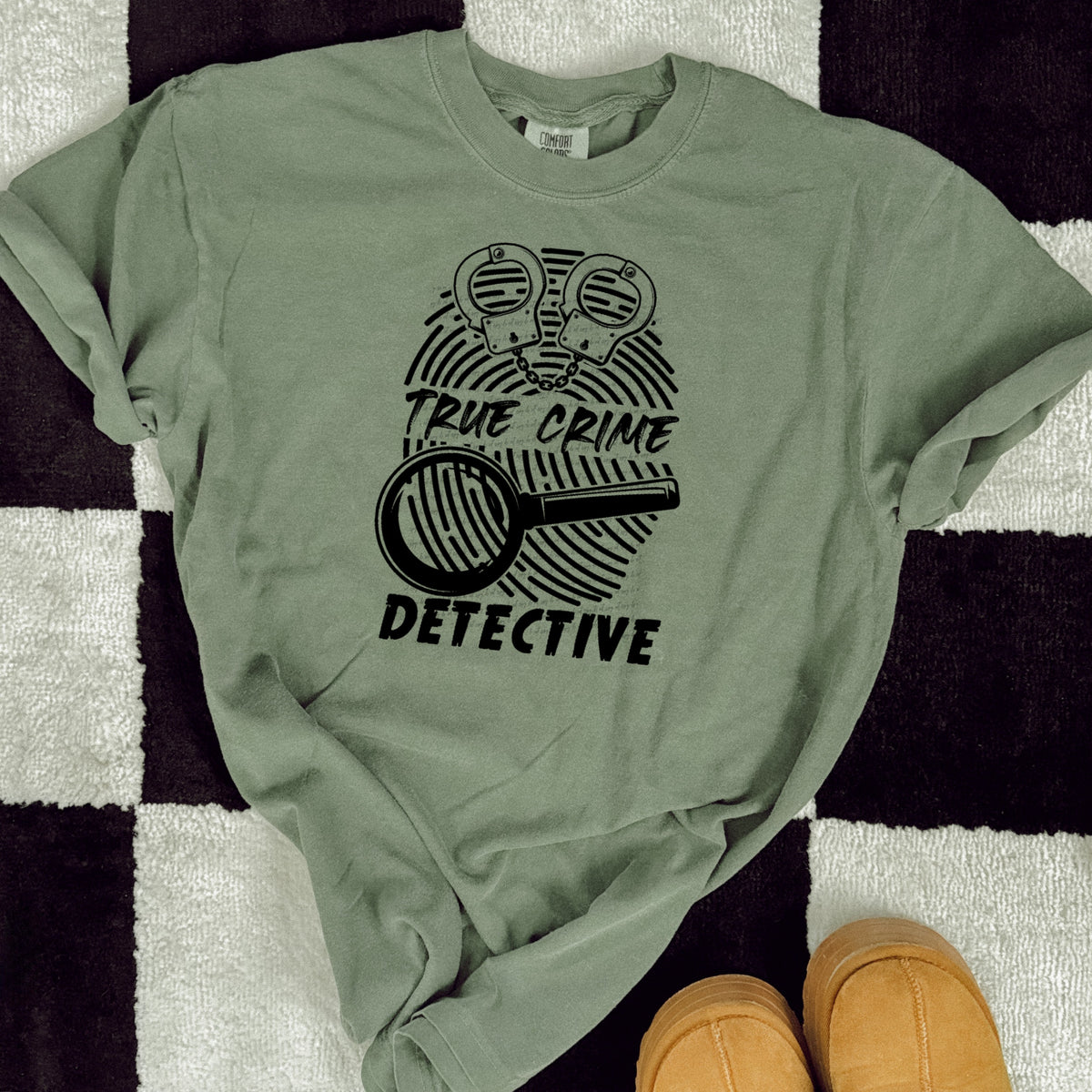 True crime detective finger print 22300 DTF transfer