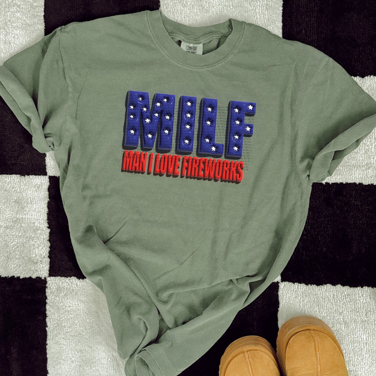 MILF man i live fireworks 22298 DTF transfer